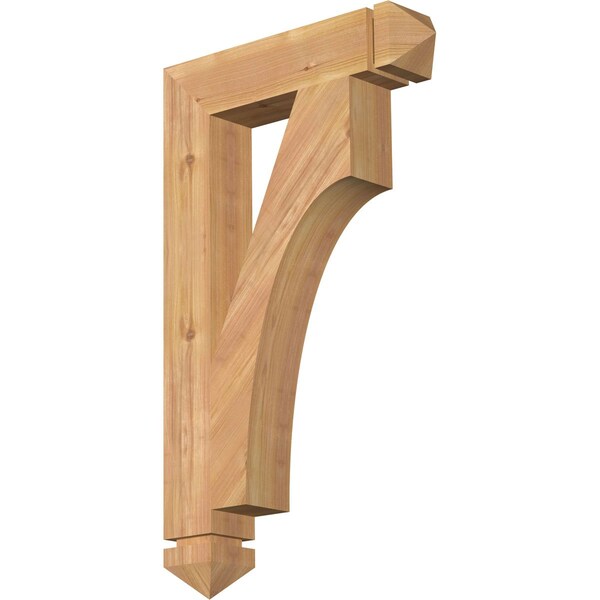 Ekena Millwork Westlake Arts & Crafts Smooth Bracket, Western Red Cedar, 3 1/2"W x 18"D x 30"H BKT04X18X30WTL03SWR - main